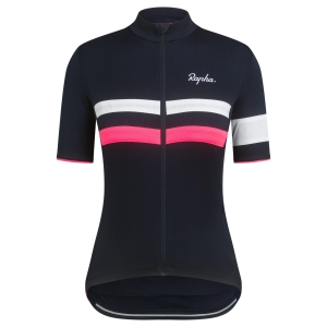 Rapha Brevet Cycling II UK Jersey Dam Marinblå Rosa | 12548FQSK