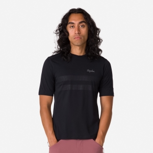 Rapha Explore Technical T-shirt Herr Svarta Mörkgrå | 96874MTBD