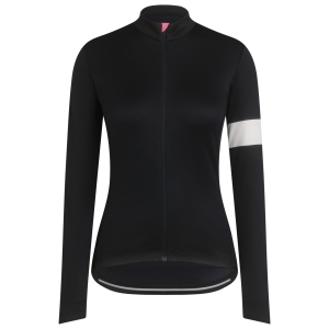 Rapha Klassiska Long Sleeve Jersey Dam Svarta Vita | 70821PINK