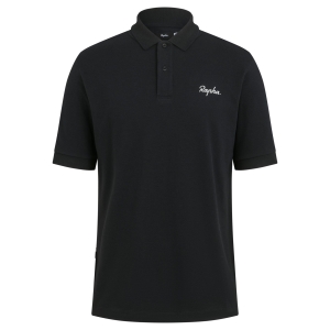 Rapha Logo Polo T-shirt Herr Svarta Vita | 43091DBUI