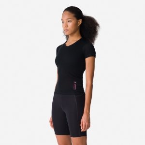 Rapha Merino Korta Sleeve Underställströja Dam Svarta | 59371VELJ