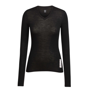 Rapha Merino Long Sleeve Underställströja Dam Svarta | 07163NGCK