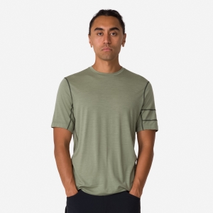 Rapha Merino T-shirt Herr Olivgröna Gröna Mörkolivgröna Gröna | 39167FRAE