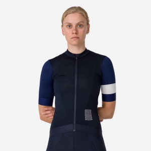 Rapha Pro Team Tränings for Cycling Jersey Dam Marinblå Marinblå | 41523JRPM