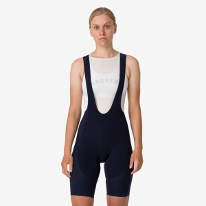 Rapha RCC Pro Team Powerweave Bib Shorts Dam Marinblå Mörkgrå | 96810XYTI