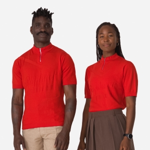 Rapha St Raphael Quarter Zip Knit Blast Herr Röda | 58214TDWB